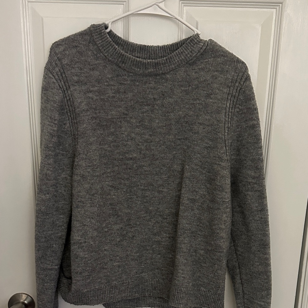a new day Women's Charcoal Crew Neck Sweater